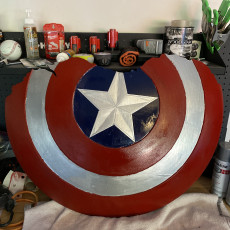 Picture of print of Broken Captain America Shield