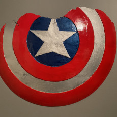 Picture of print of Broken Captain America Shield