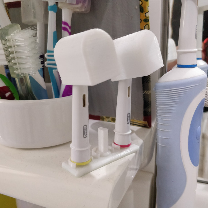 OralB electric toothbrush heads holder image