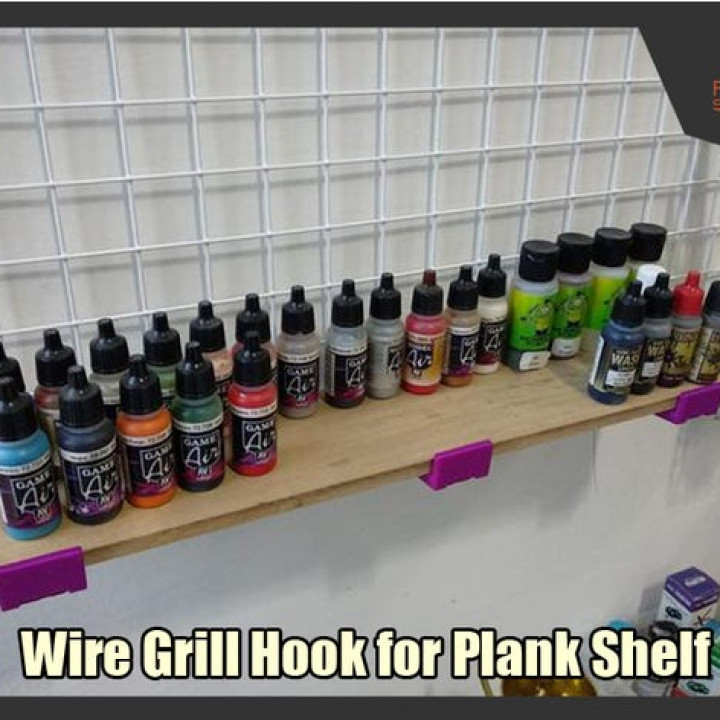 Wire Grill Hook for Plank Shelf image