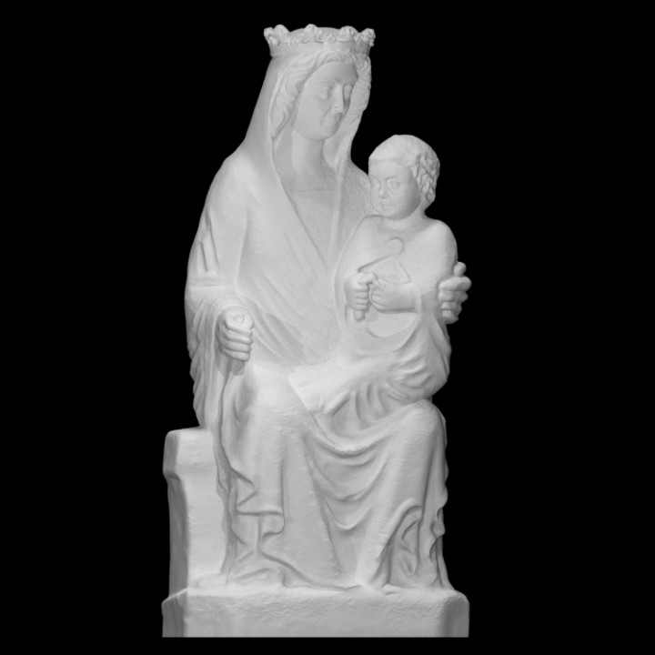 3D Printable Virgin and Child by Scan The World