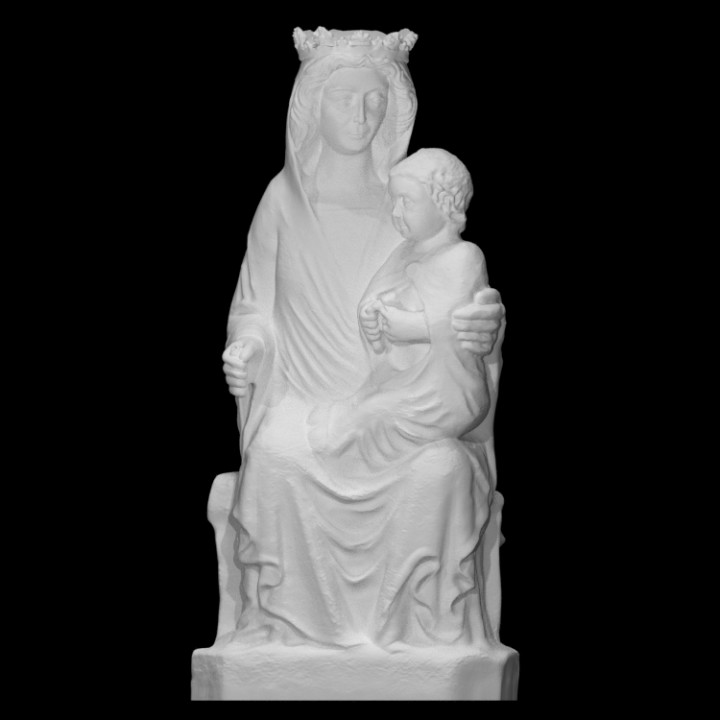 3D Printable Virgin and Child by Scan The World