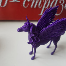 Picture of print of Majestic Alicorn (Flying Unicorn)