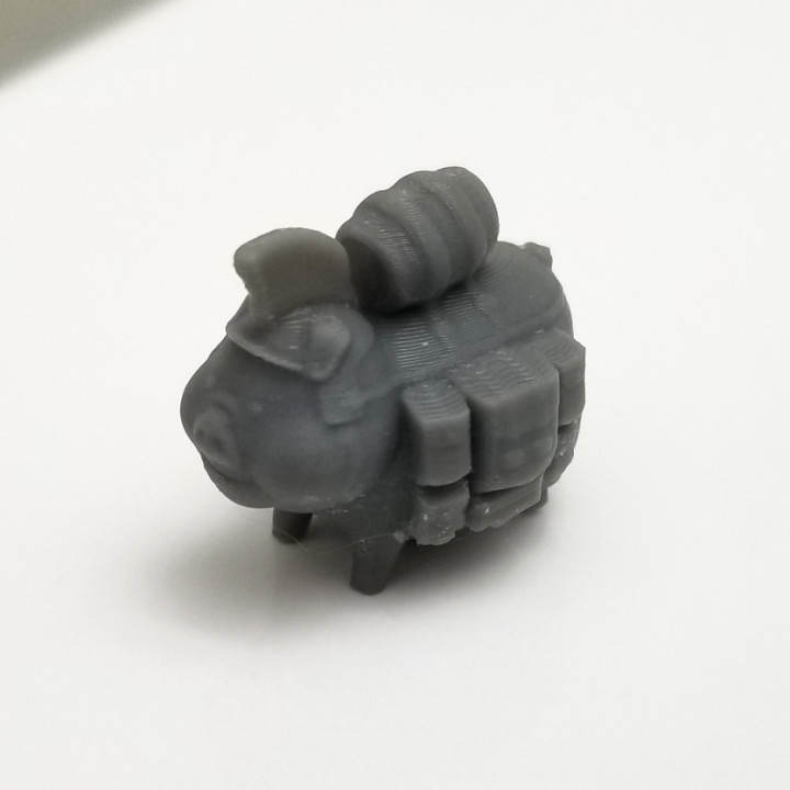 3D Printable Pack Pig by Clay Rade