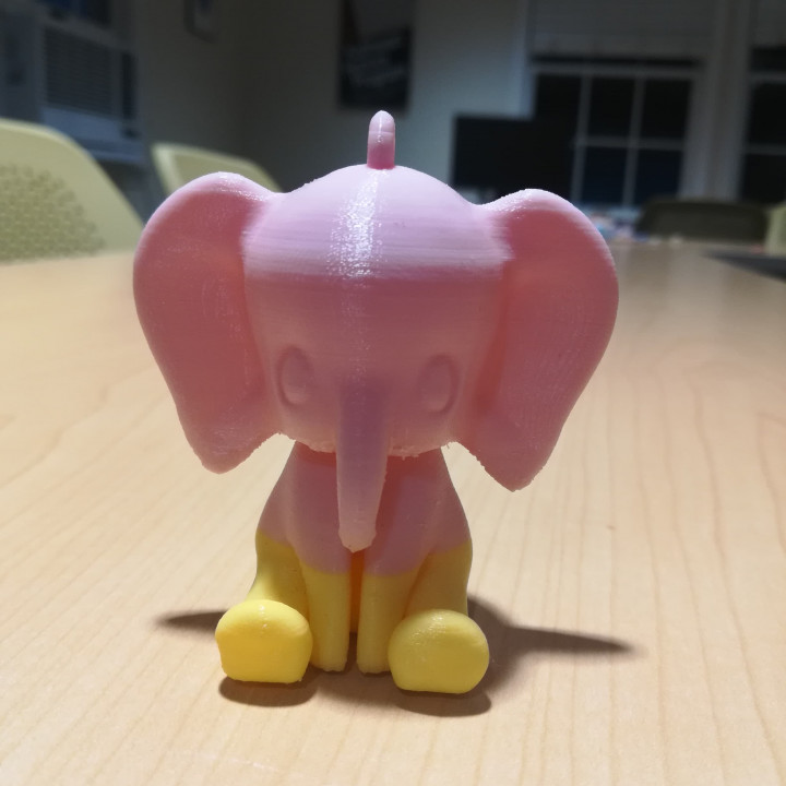 Cute Elephant Keychain image