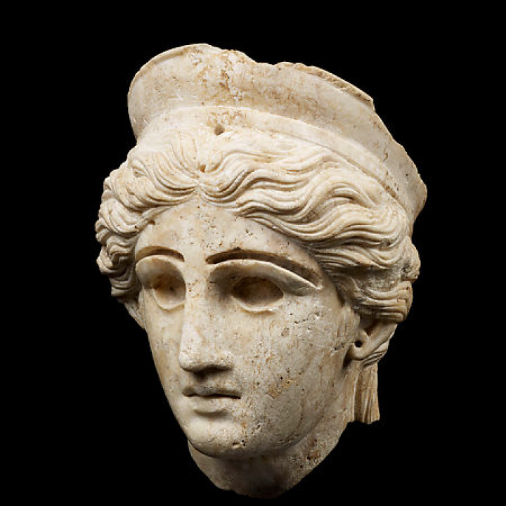 Head of a sphinx from a statue of Venus Heliopolitana image