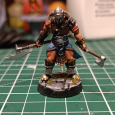 Picture of print of RPG Barbarian- Multipart with build options (32mm scale)