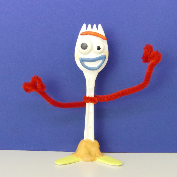 3D Printable Forky [Toy Story] by Dream it Model it