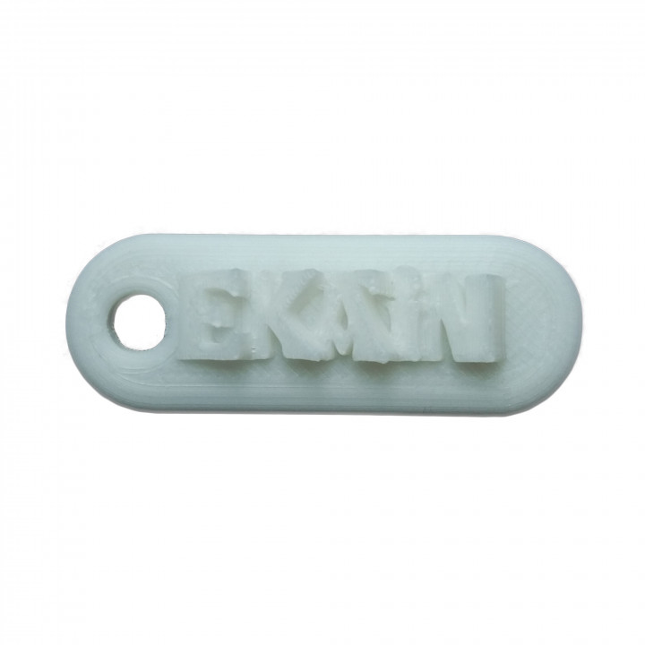 EKAIN Personalized keychain embossed letters image