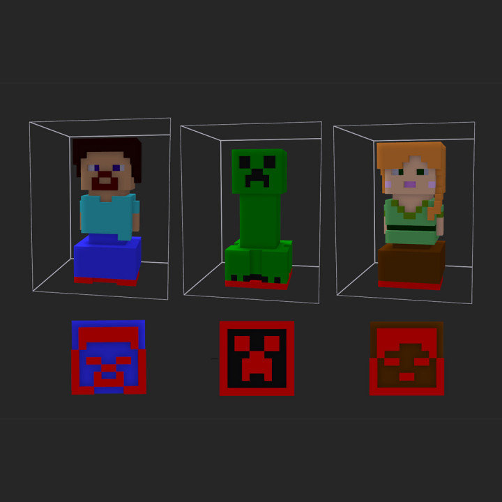 Minecraft character stamp image