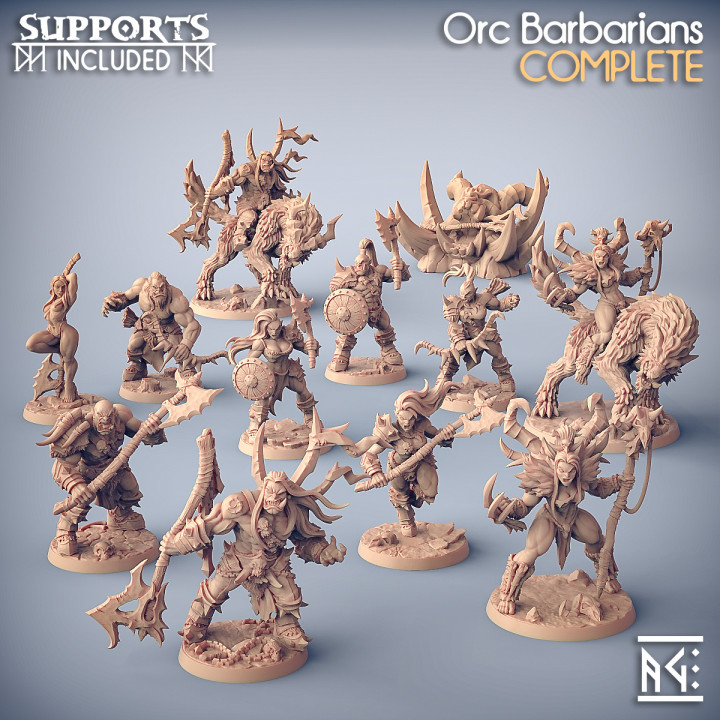Orc Barbarians (Presupported) image