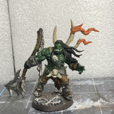 Picture of print of Throgar the Chainbreaker - Orc Barbarian Hero