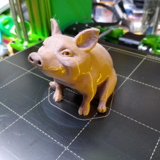 Picture of print of Piggy Sitting(Sir Pigglesfree): Single Extrusion Version