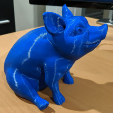 Picture of print of Piggy Sitting: Piggy Bank Version