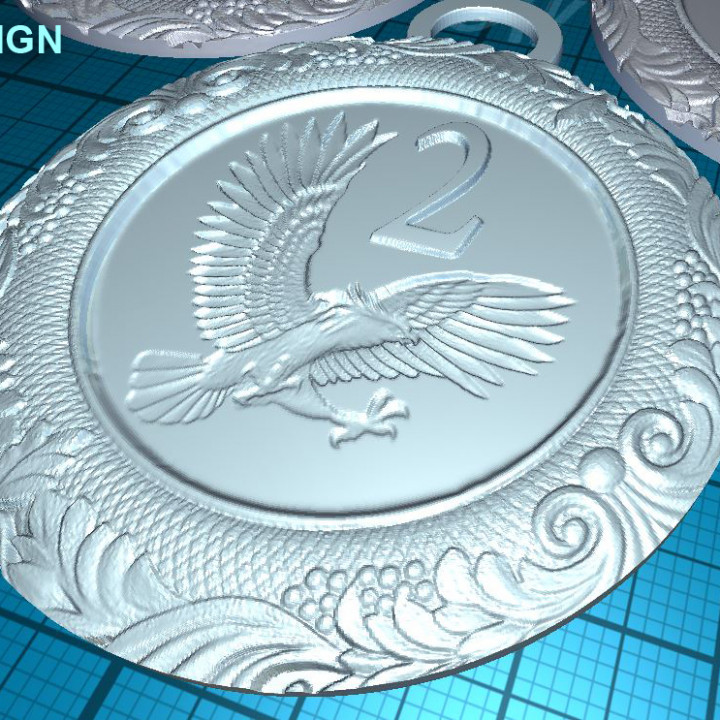 Medal with Eagl image