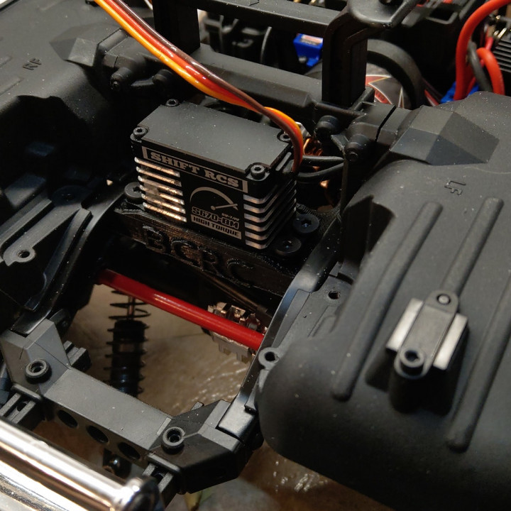 3D Printable Traxxas TRX4 Servo Mount by Johnny Burdon
