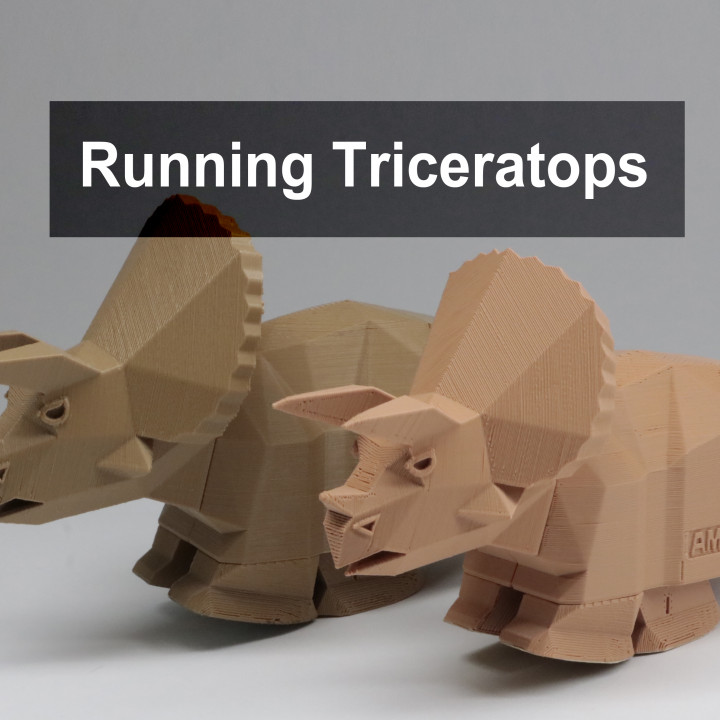 Running Triceratops image