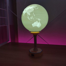Picture of print of World Table Lamp