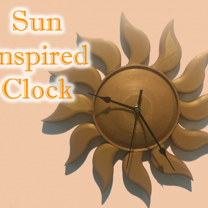 Sun Inspired Clock image