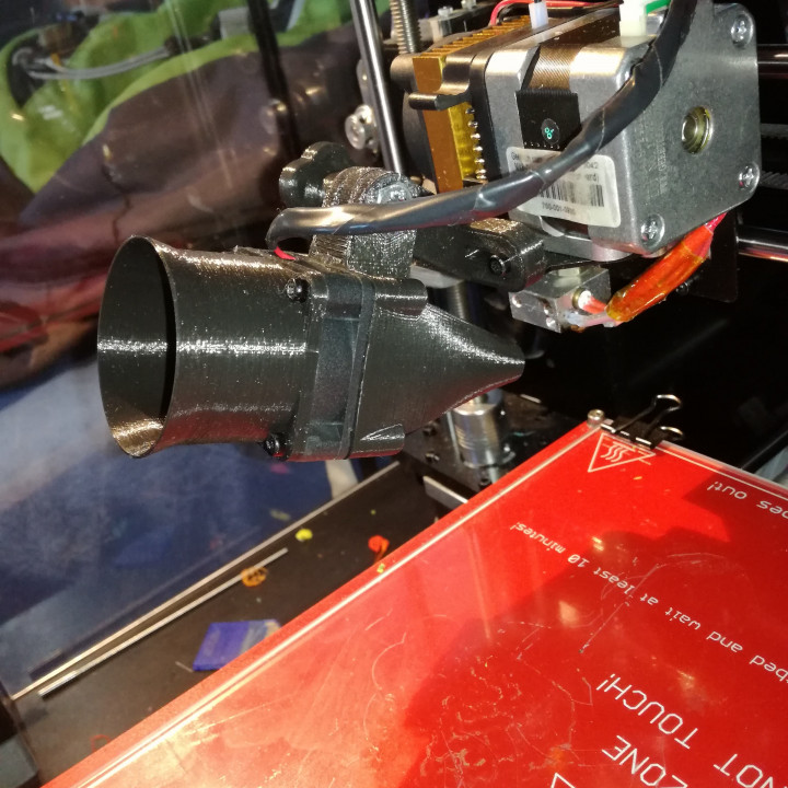 Geeetech prusa i3 40mm extruder cooling fan duct image