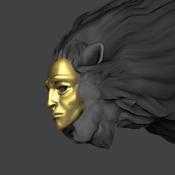 Golden masked Sphinx image