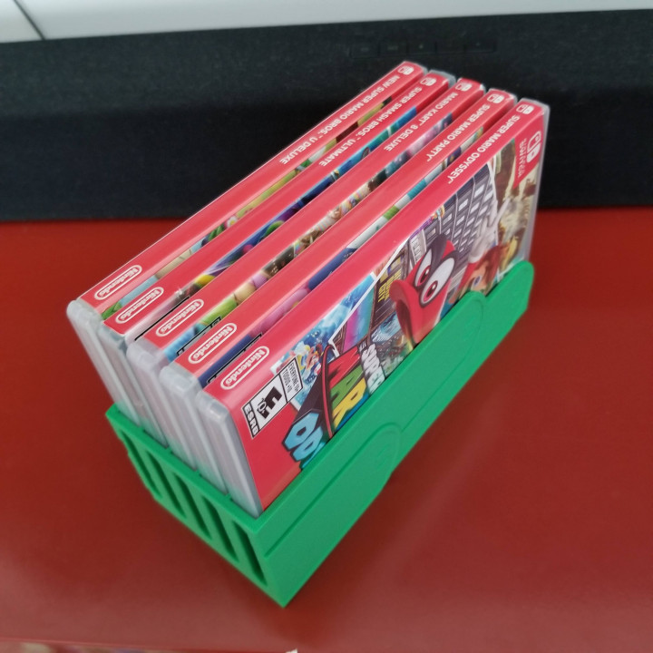 3D Printable Super Mario Style Nintendo Switch Cartridge Shelf by Joel ...