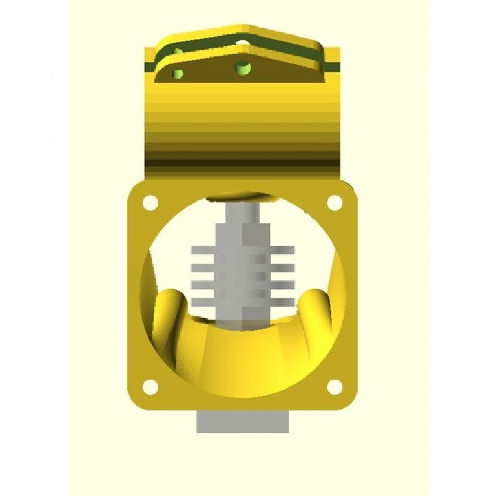 Compact bowden extruder carriage image