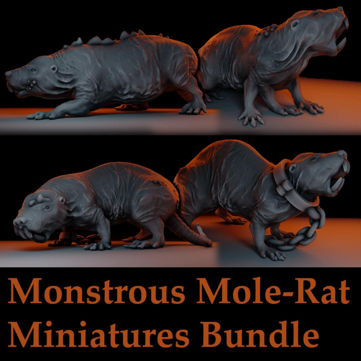 Monstrous Mole-Rat Tabletop Miniatures Bundle image