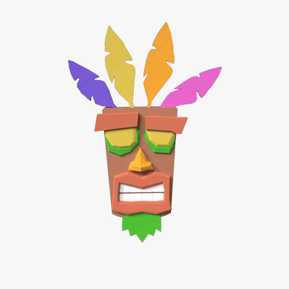aku/aku！キャンバスアート Aku Aku by Lappari MakerWorld: Download Free 3D Models