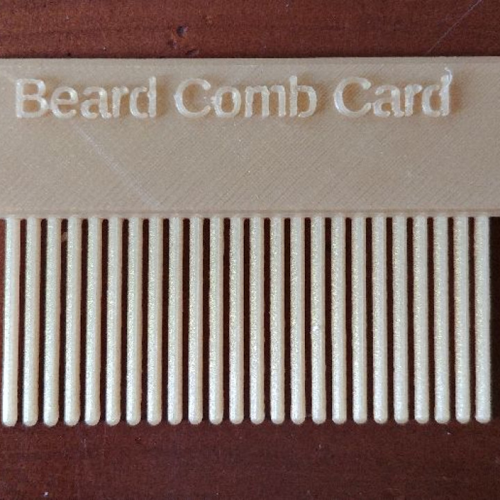 Beard Comb Card image