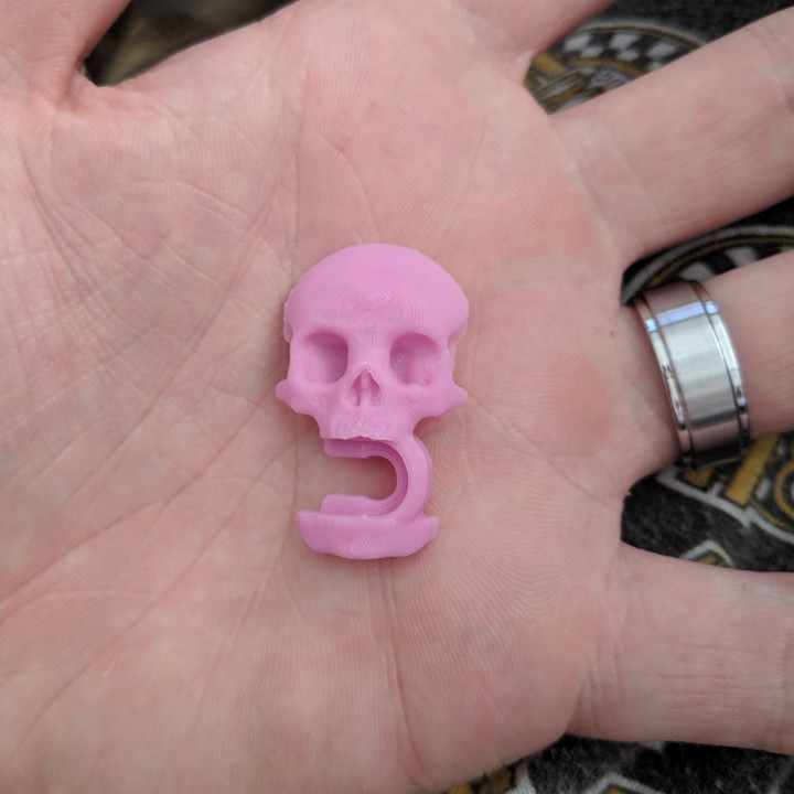 bowden tube clip skull image