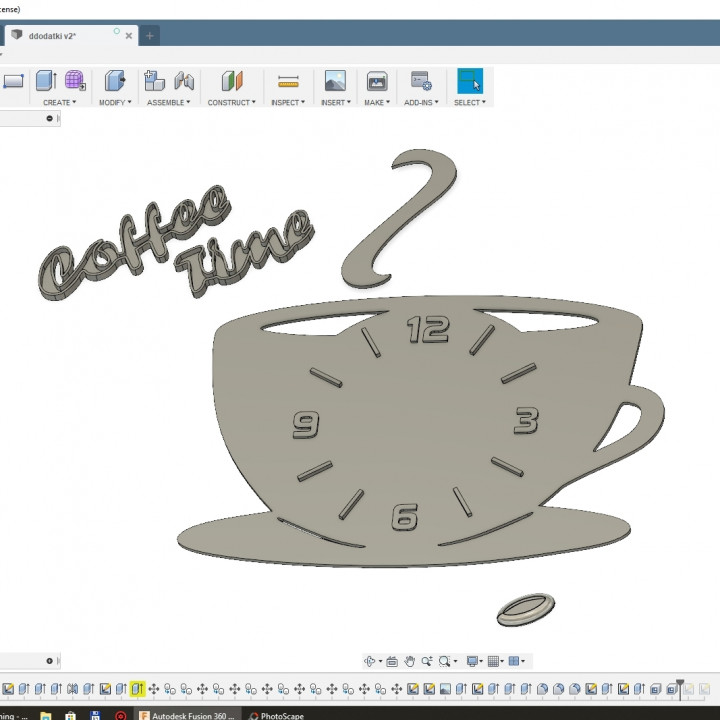 Coffee Time Kitchen Clock image