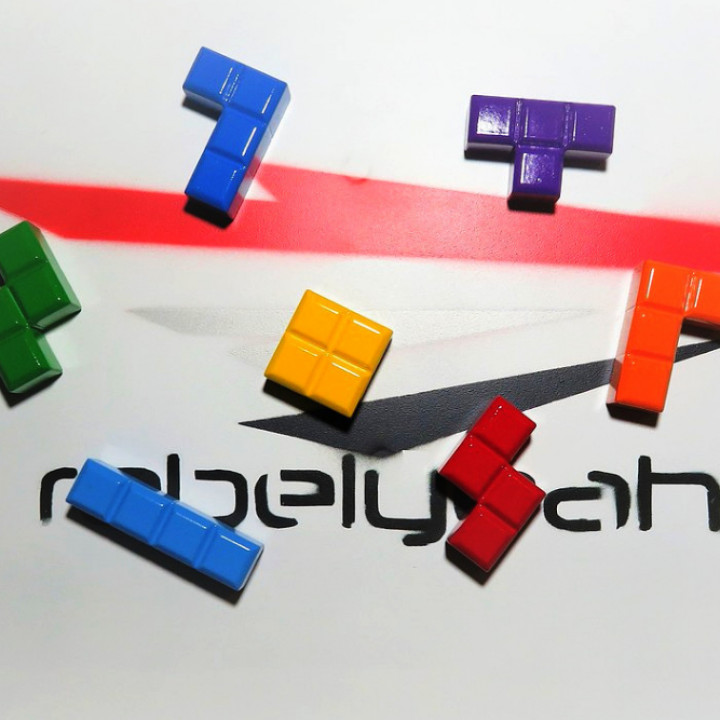 Tetris Magnet Blocks image
