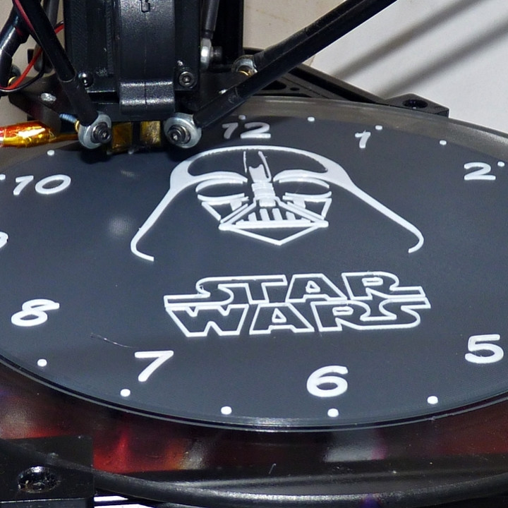 Star Wars kids clock image