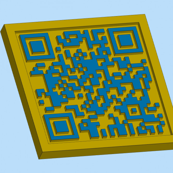 3d printable QR code image