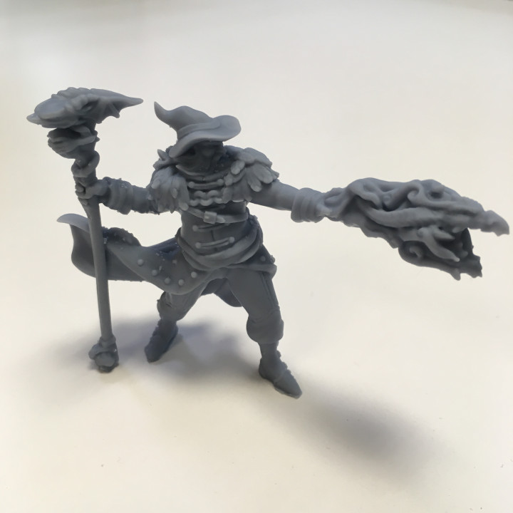 Human Male Wizard (32mm scale miniature) image