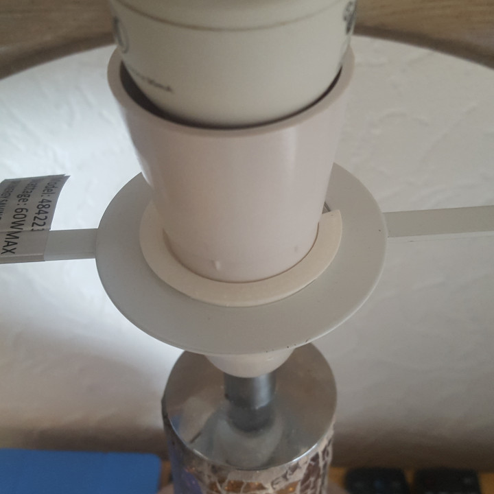 3D Printable Lampshade Reducer Ring by Gareth Price