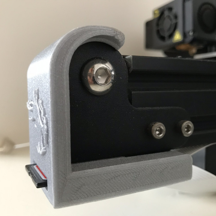 Creality Ender 3 SD Card Mount (and Y-axis Pulley Cover) image