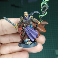 Picture of print of Wappellious Spellbrush - Human Wizard/Rogue Hero