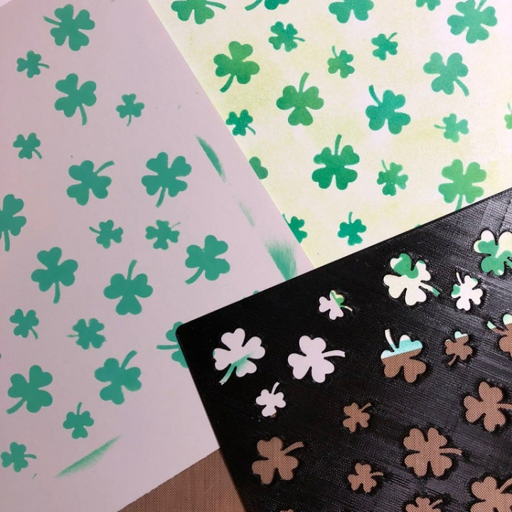 Stencil - Clovers! image