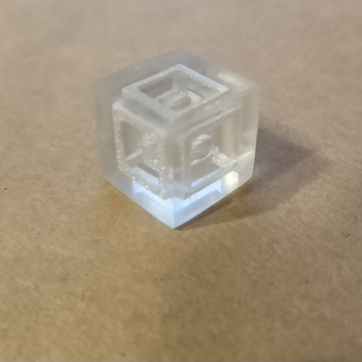 Transparent 3D Print Test - Sphere in a Cage image