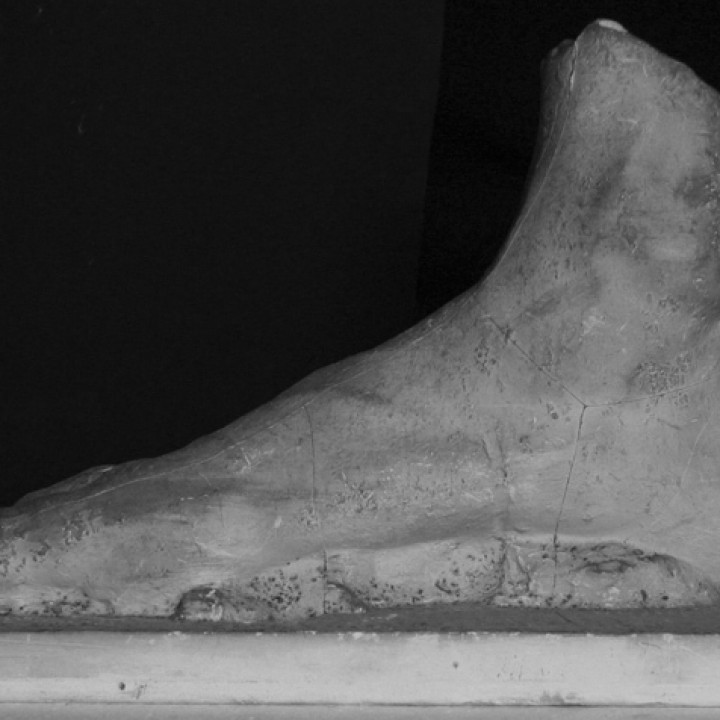 Right foot of an athlete (?) image