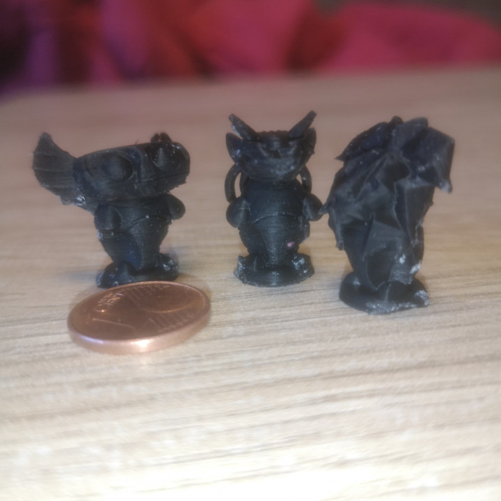 3D Printable Ms Hibou, Mr Lion, and Mr Bull by Maxime Lharidon