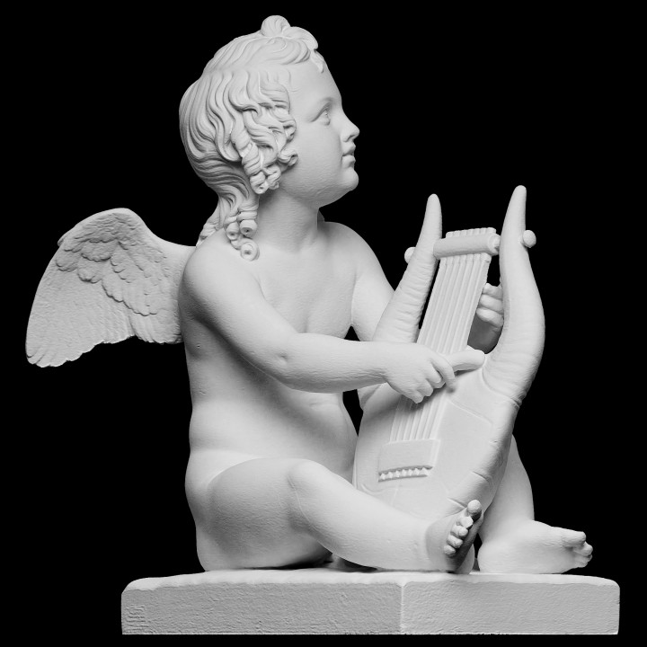 Cupid Playing the Lyre image