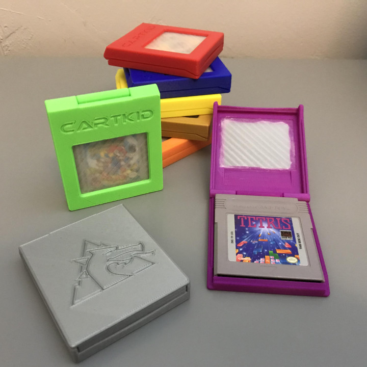 3D Printable CartKid GameBoy Cartridge Case by James M. Drachenberg