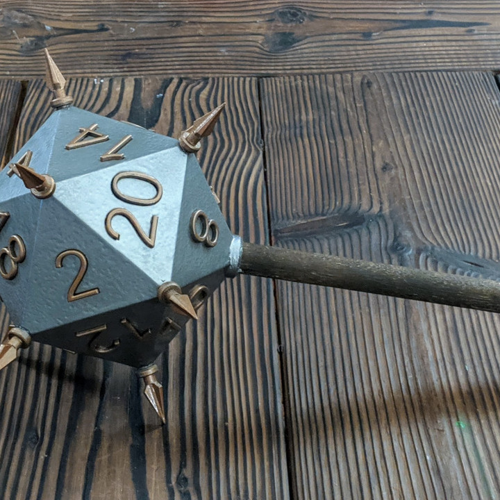The Dice Damage Weapon Dungeon Mace-ter, a d20 Mace! image
