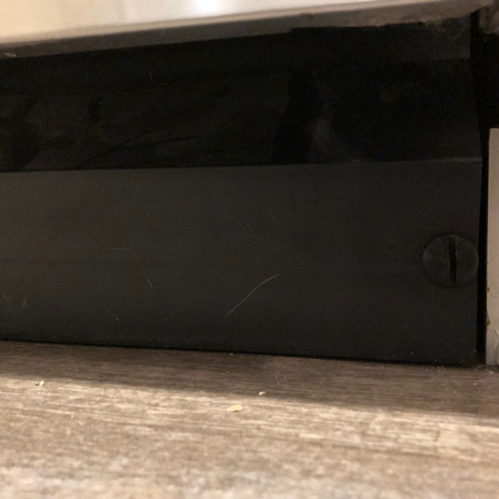 3D Printable Whirlpool Dishwasher Kick Plate Trim Retainer improved