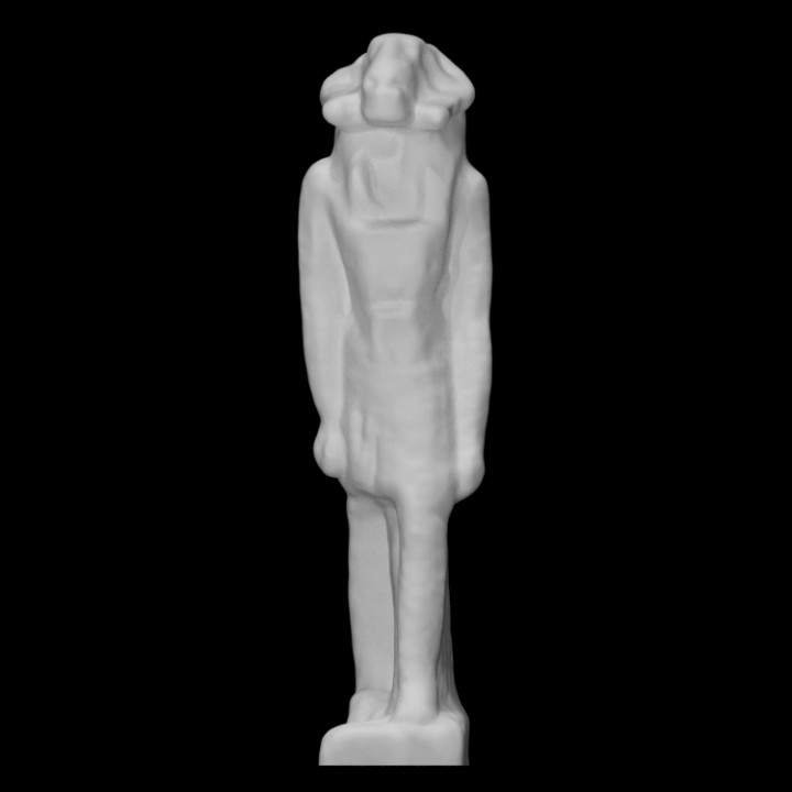 Faience figurine of Khnum image