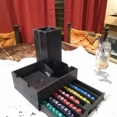 Picture of print of Magnetic Dice Box, Tray, and Tower