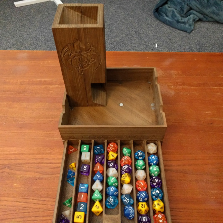 Magnetic Dice Box, Tray, and Tower image